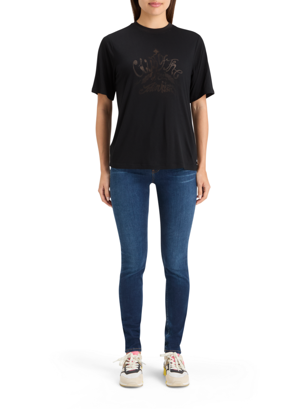 BURN OUT ARTWORK RELAXED FIT T-SHIRT