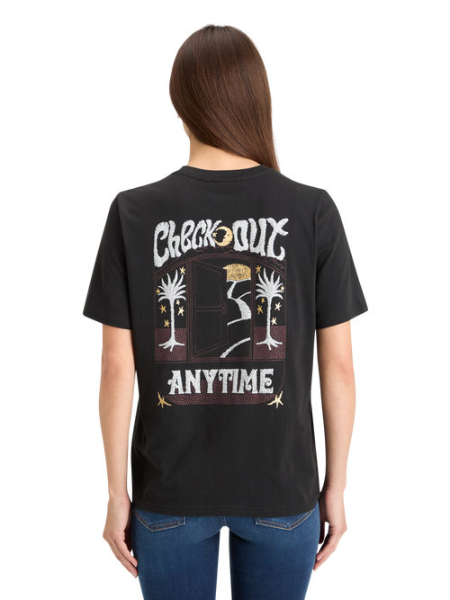 FRONT BACK FESTIVE ARTWORK RELAXED FIT T-SHIRT