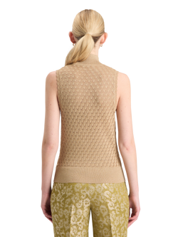 METALLIC POINTELLE KNITTED TANK