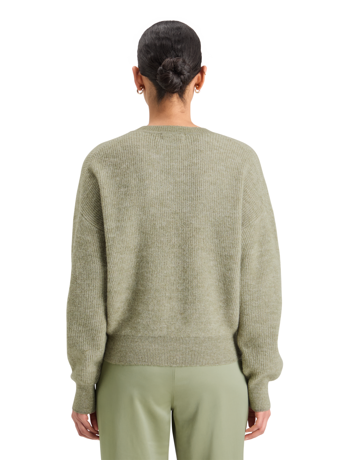 FUZZY CREW NECK PULLOVER