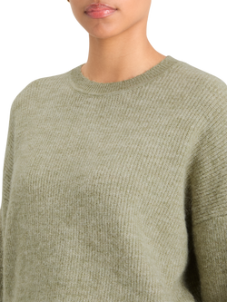 FUZZY CREW NECK PULLOVER