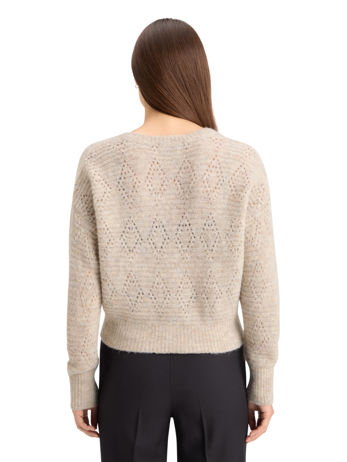 BOUCL V-NECK RELAXED PULLOVER