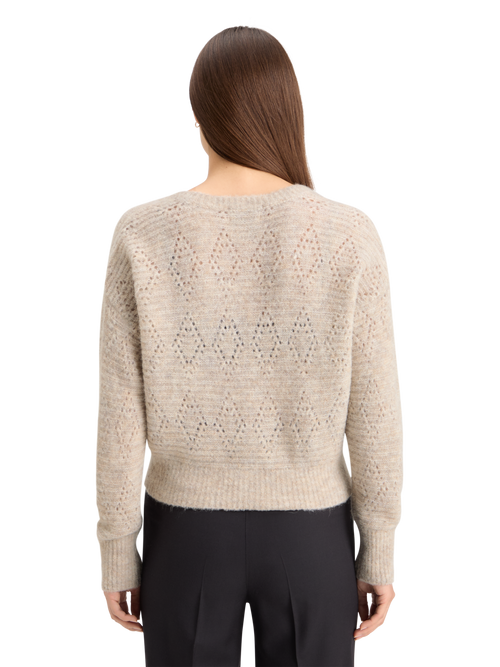 BOUCL V-NECK RELAXED PULLOVER