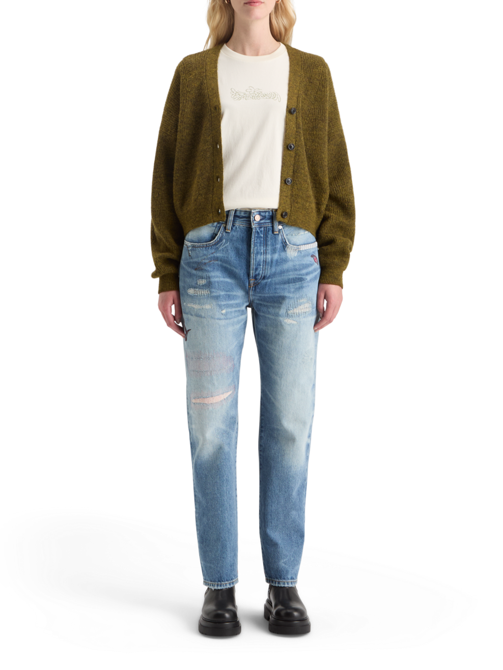 FUZZY RELAXED CARDIGAN