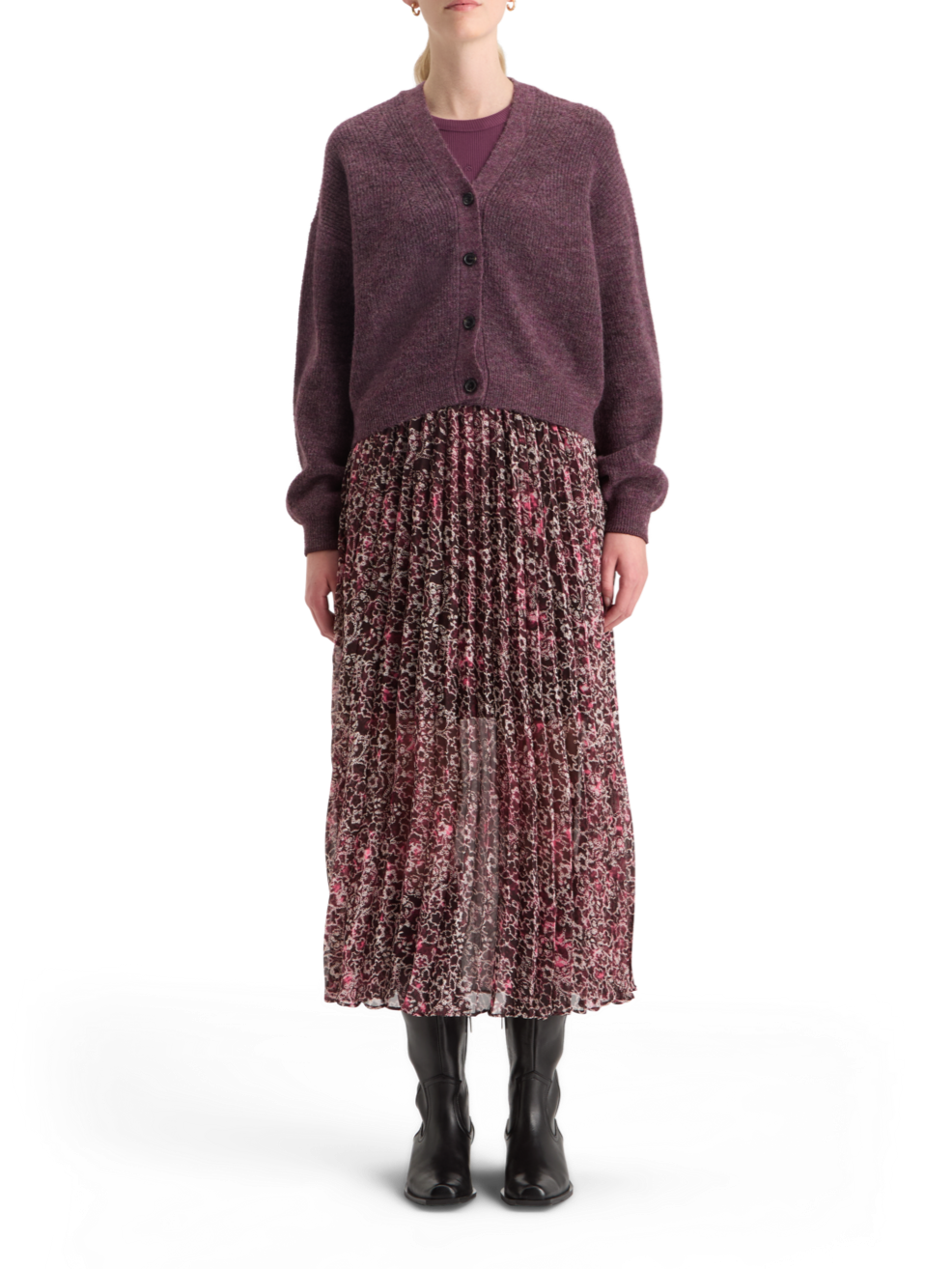 FUZZY RELAXED CARDIGAN