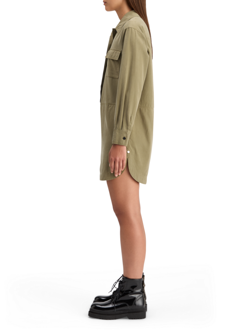 WASHED SHIRT DRESS