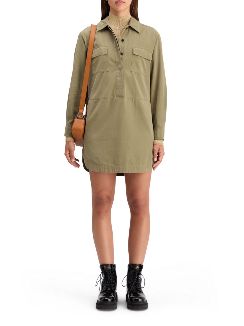 WASHED SHIRT DRESS