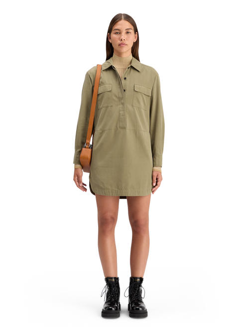 WASHED SHIRT DRESS