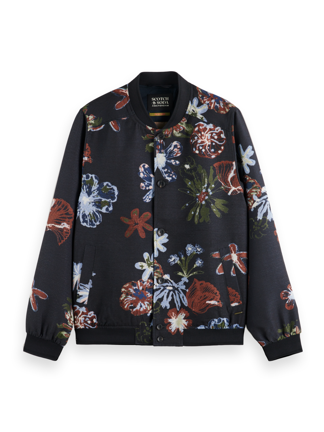Jacquard bomber jacket – Scotch Soda Amsterdam