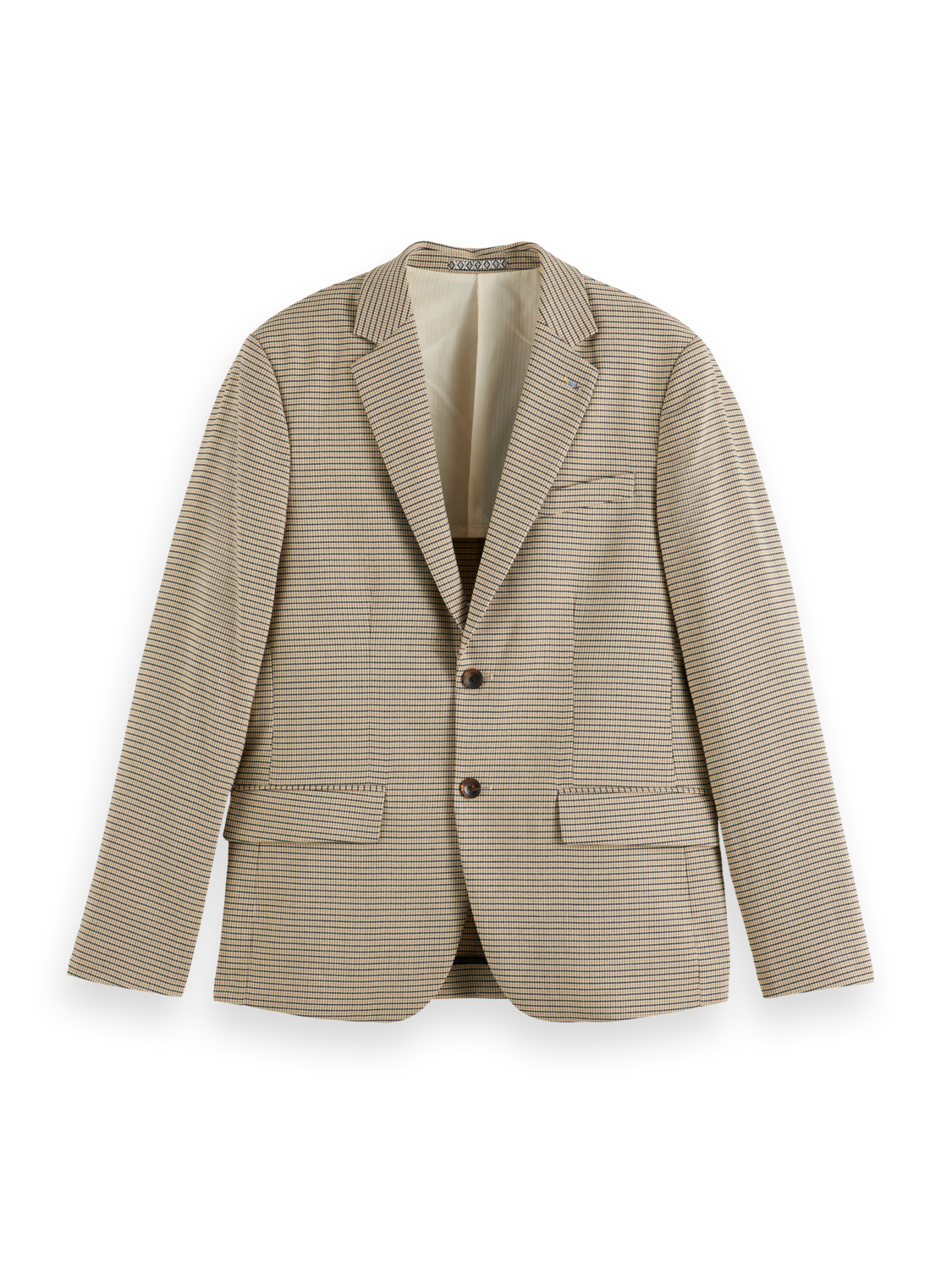 SINGLE BREASTED YARN-DYED BLAZER