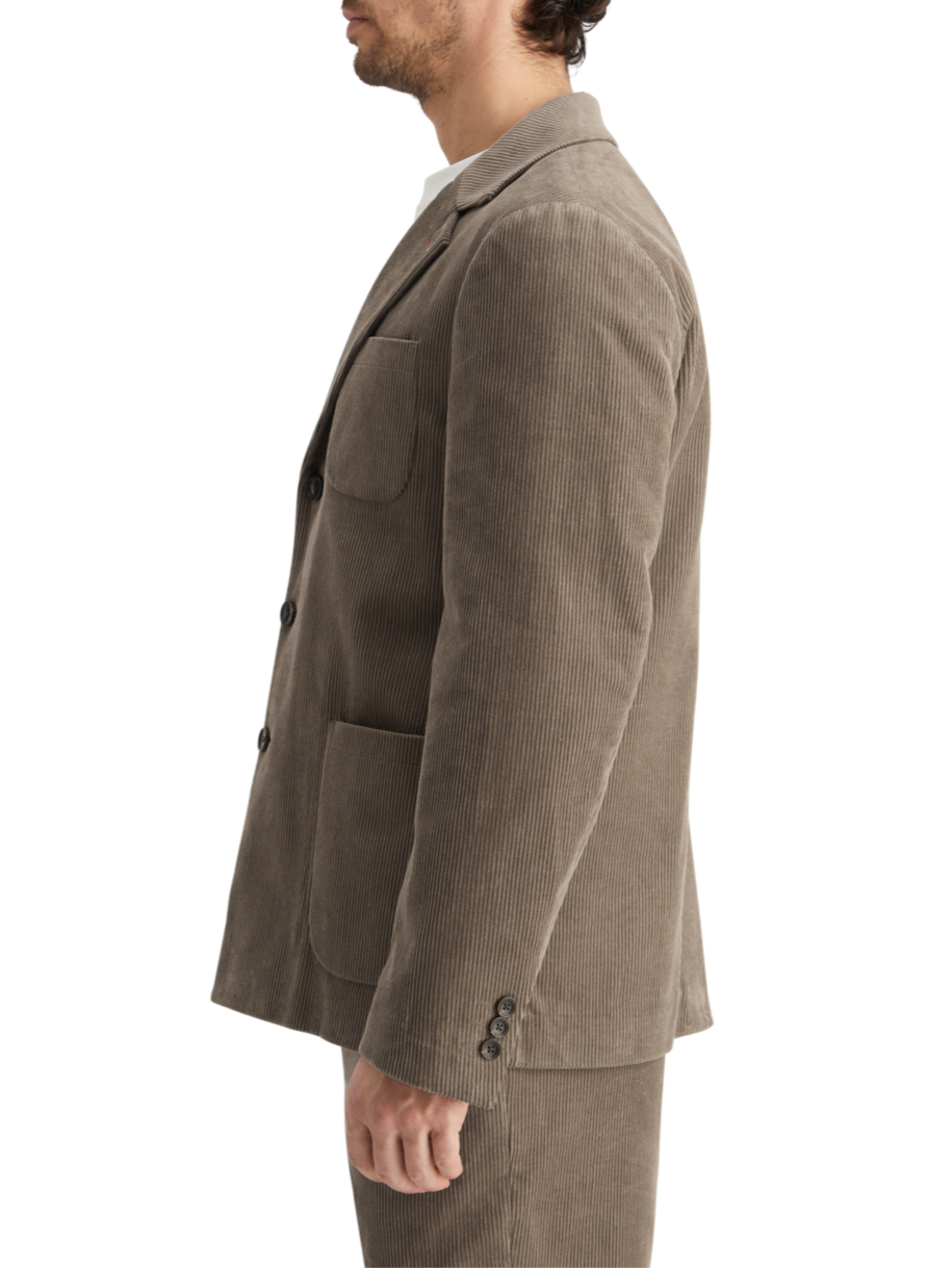 UNCONSTRUCTED RELAXED 3-BUTTON CORDUROY BLAZER