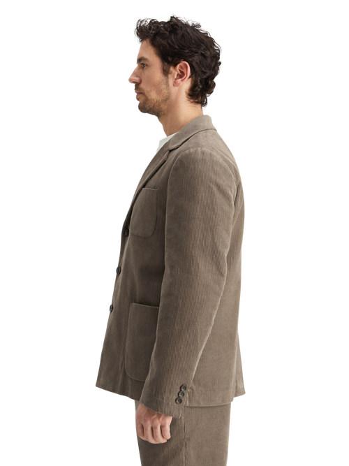 UNCONSTRUCTED RELAXED 3-BUTTON CORDUROY BLAZER