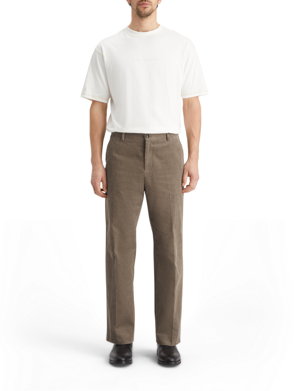 STRAIGHT FIT COTTON CORDUROY CHINO