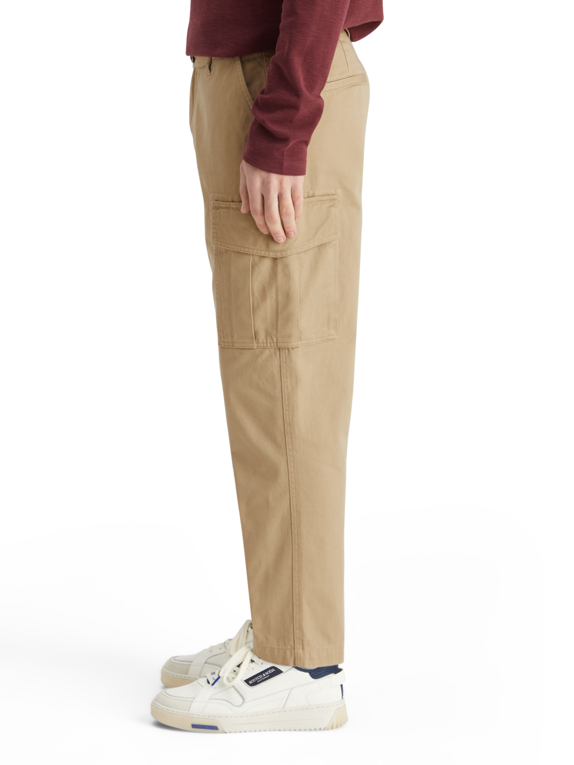 Loose tapered cotton-twill cargo pant – Scotch & Soda Amsterdam Loose tapered cotton-twill cargo pant – Scotch & Soda Amsterdam