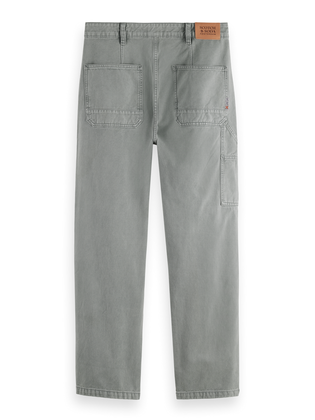 VERVE - ACID WASHED COTTON-BLEND WORKER PANT