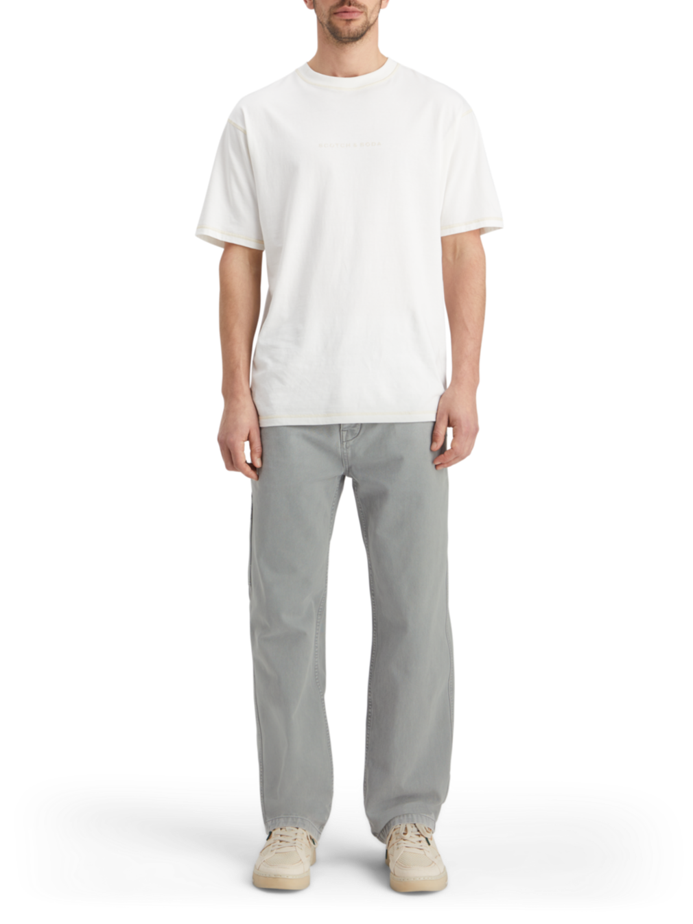 VERVE - ACID WASHED COTTON-BLEND WORKER PANT