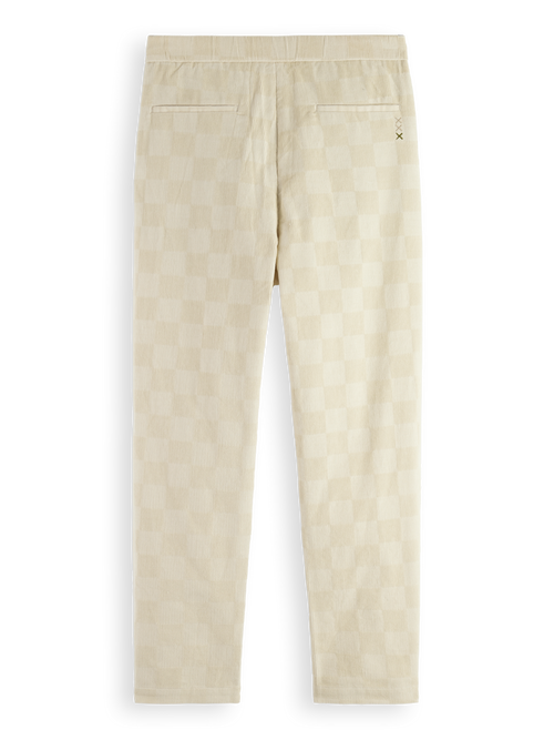 FAVE - CHECK-PATTERNED CORDUROY JOGGER