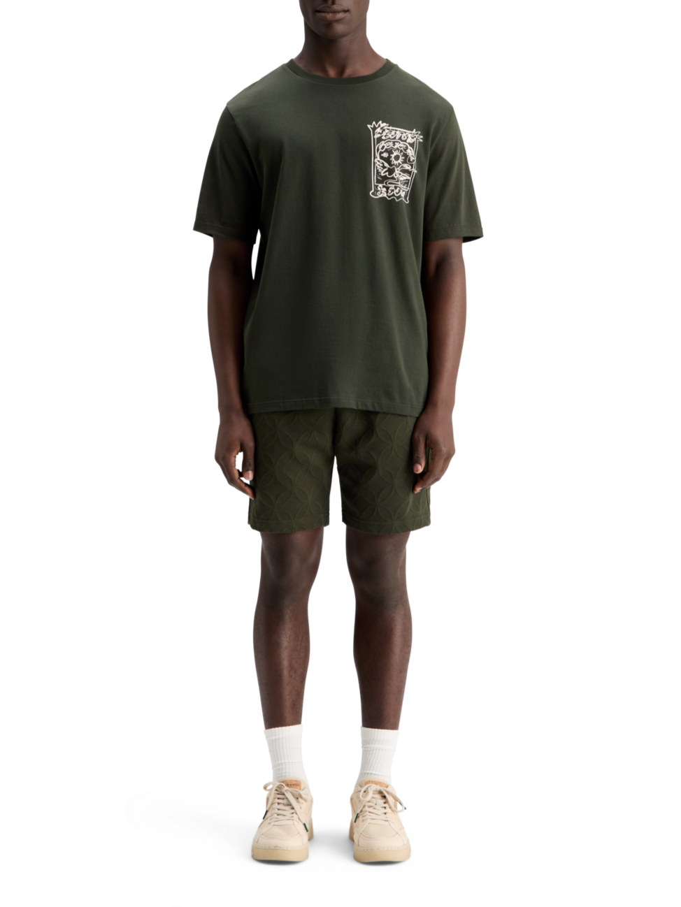 JACQUARD TERRY SWEATSHORTS