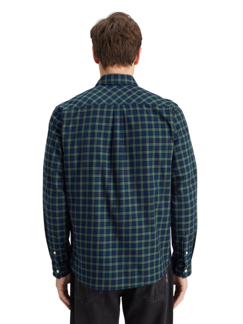 RELAXED FIT LIGHTWEIGHT FLANNEL CHECK SHIRT