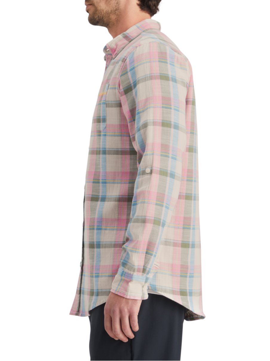 YARN DYE CHECK ROLL UP SHIRT