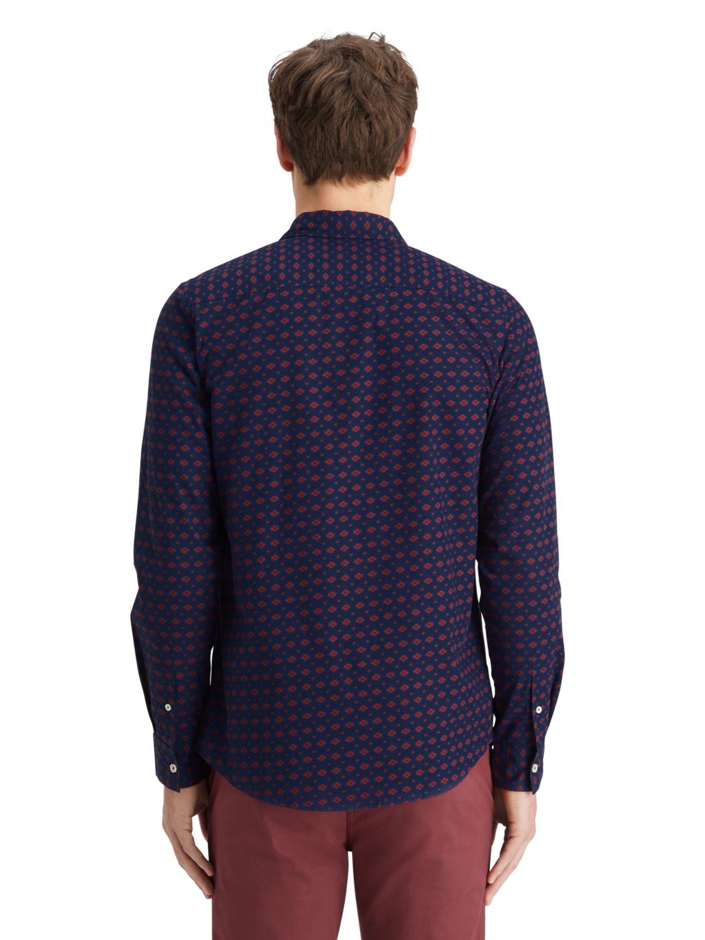SLIM FIT DITSY AOP SHIRT