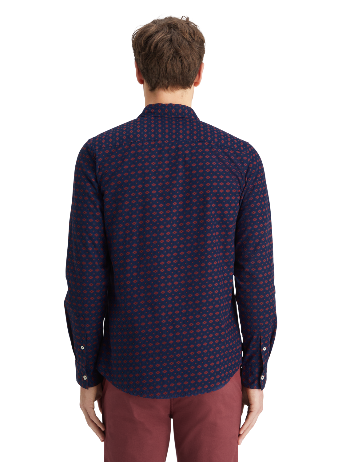 SLIM FIT DITSY AOP SHIRT