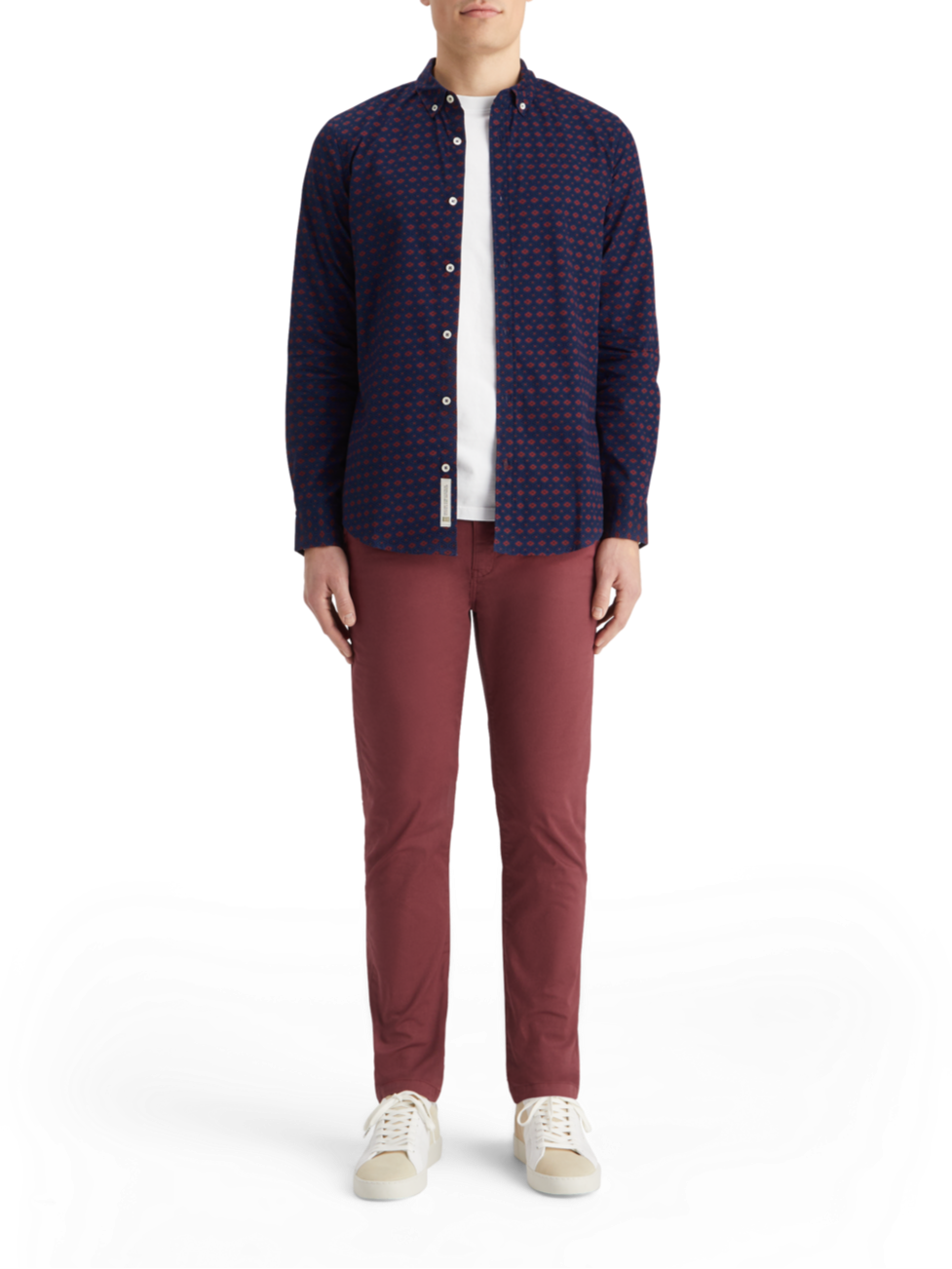 SLIM FIT DITSY AOP SHIRT