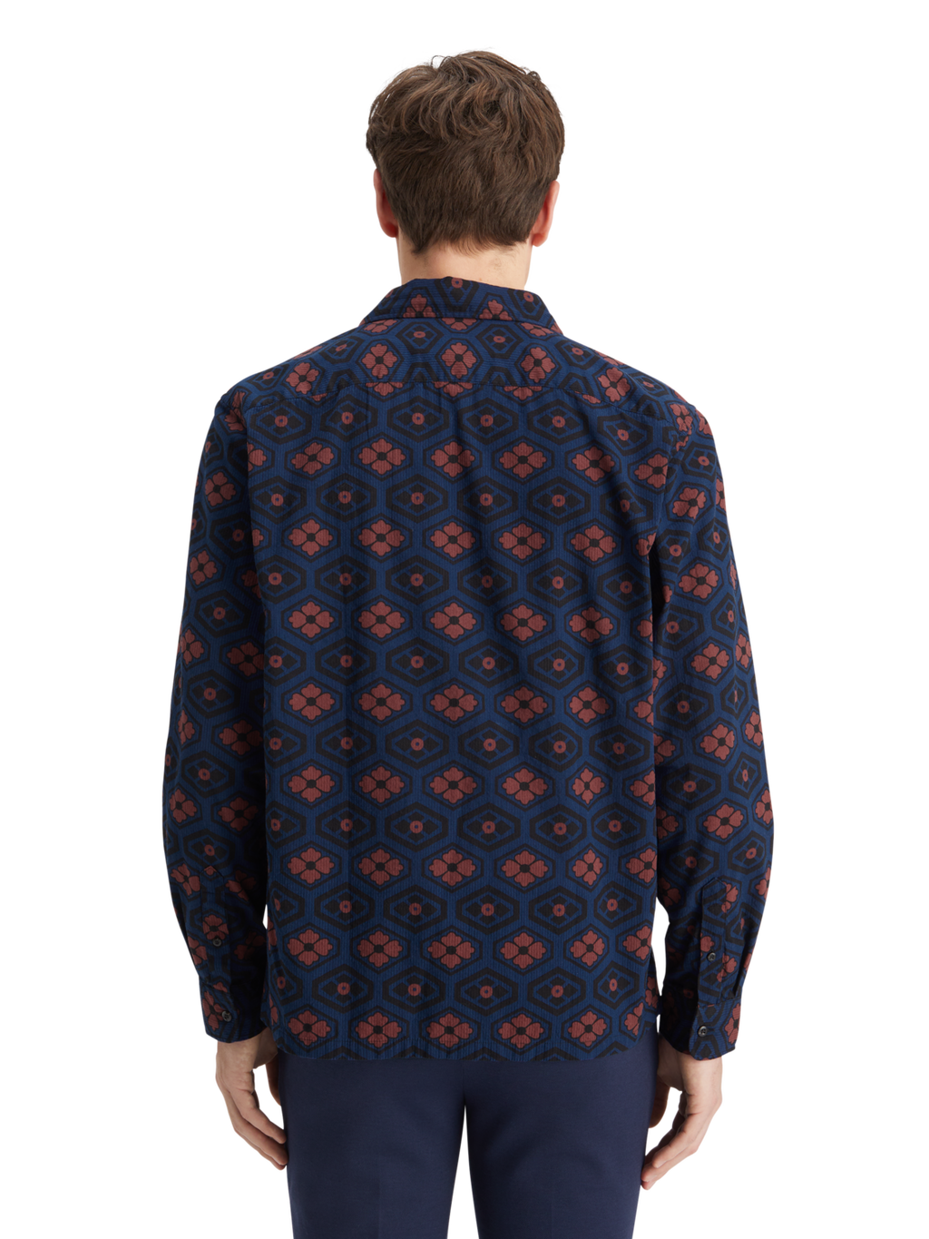 PRINTED SEERSUCKER SHIRT