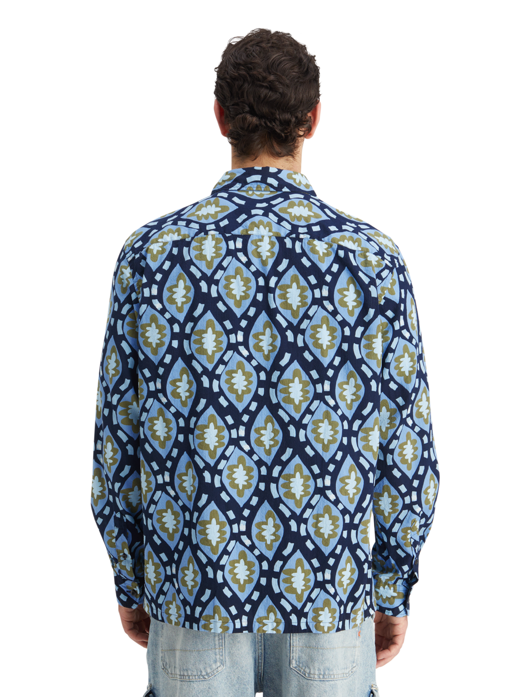 PRINTED SEERSUCKER SHIRT