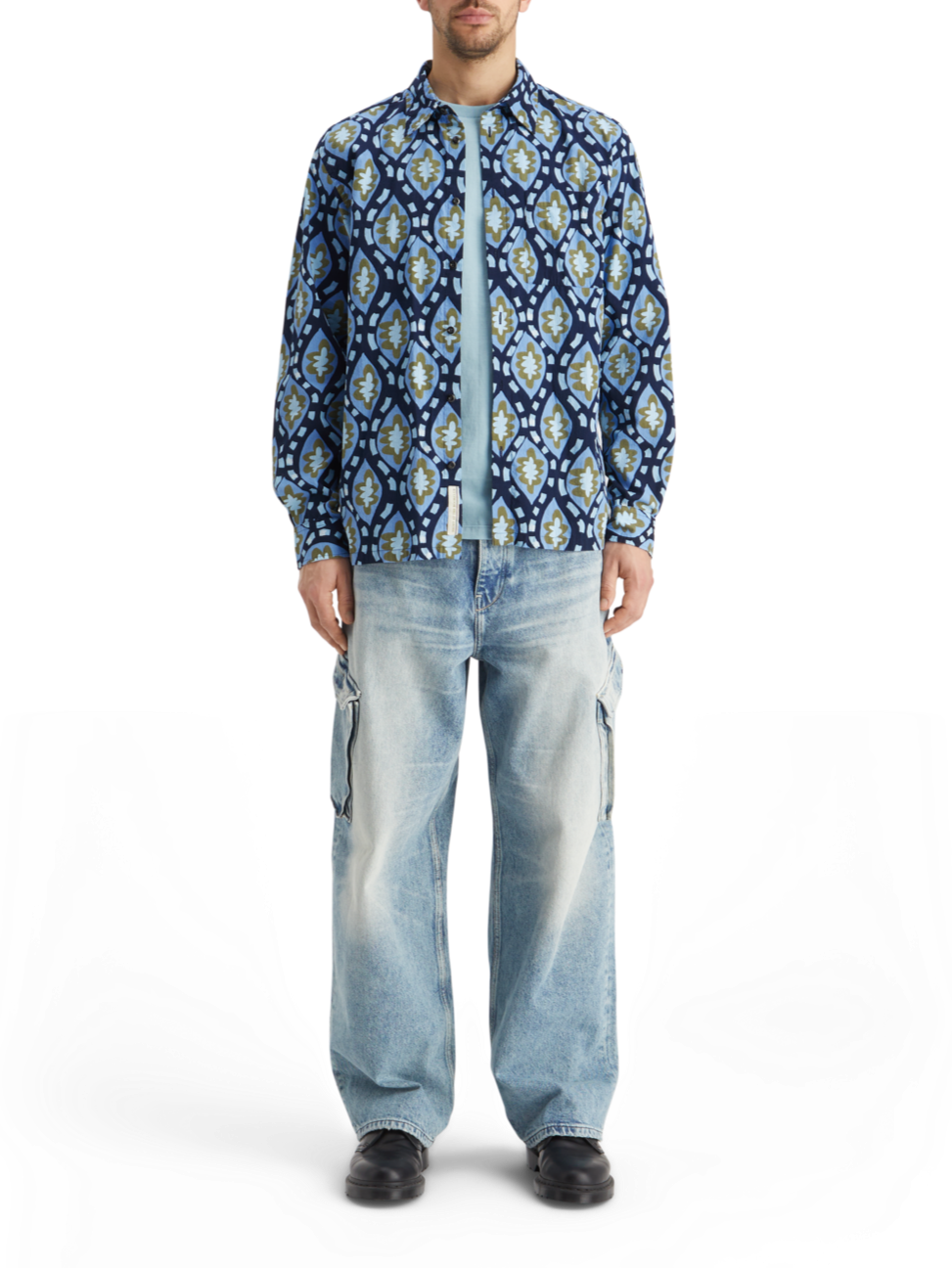 PRINTED SEERSUCKER SHIRT