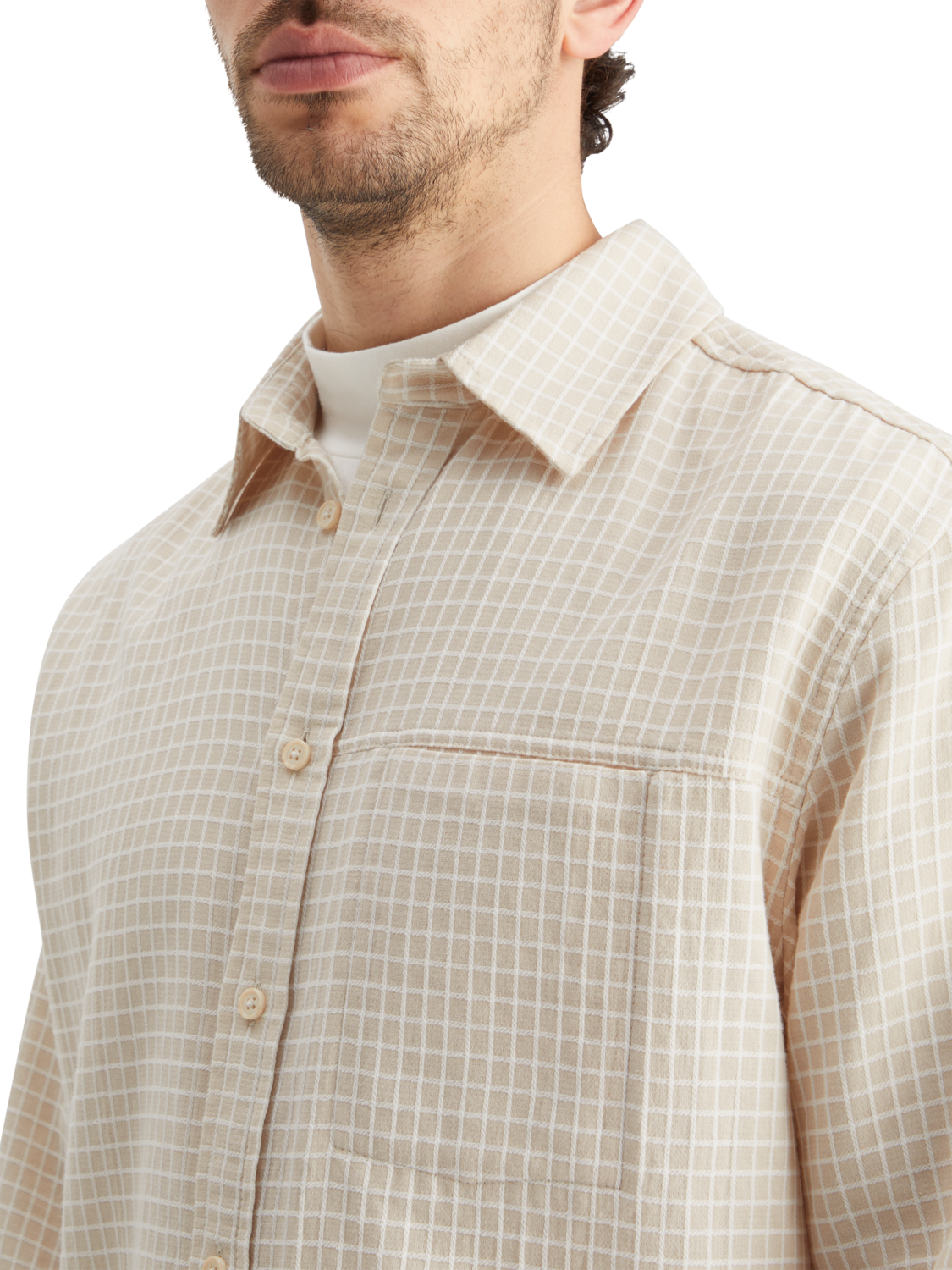 MICRO DOBBY CHECK SHIRT