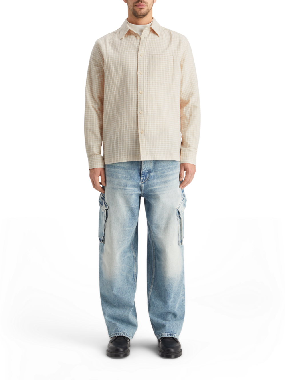 MICRO DOBBY CHECK SHIRT