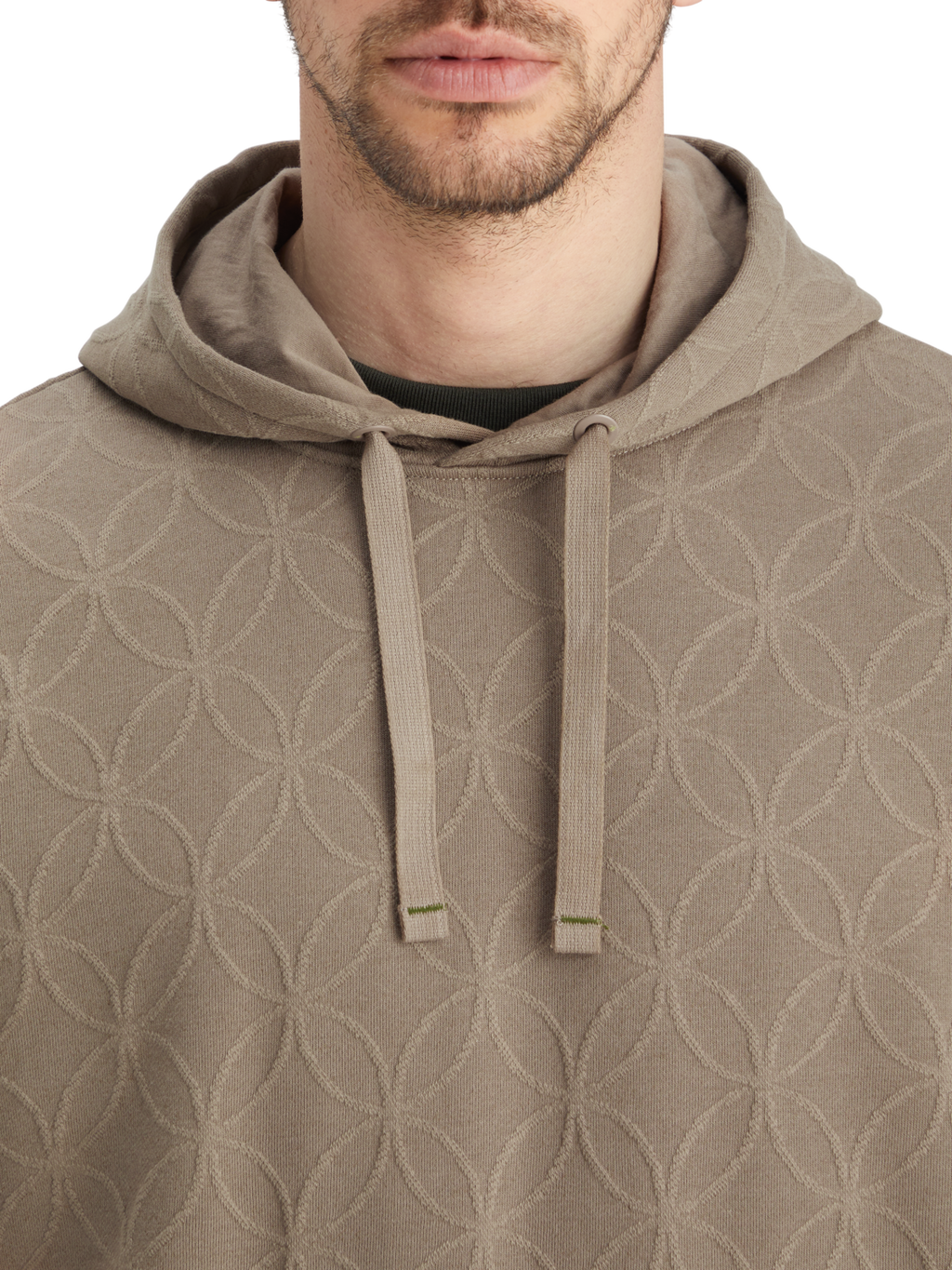 JACQUARD TERRY HOODIE