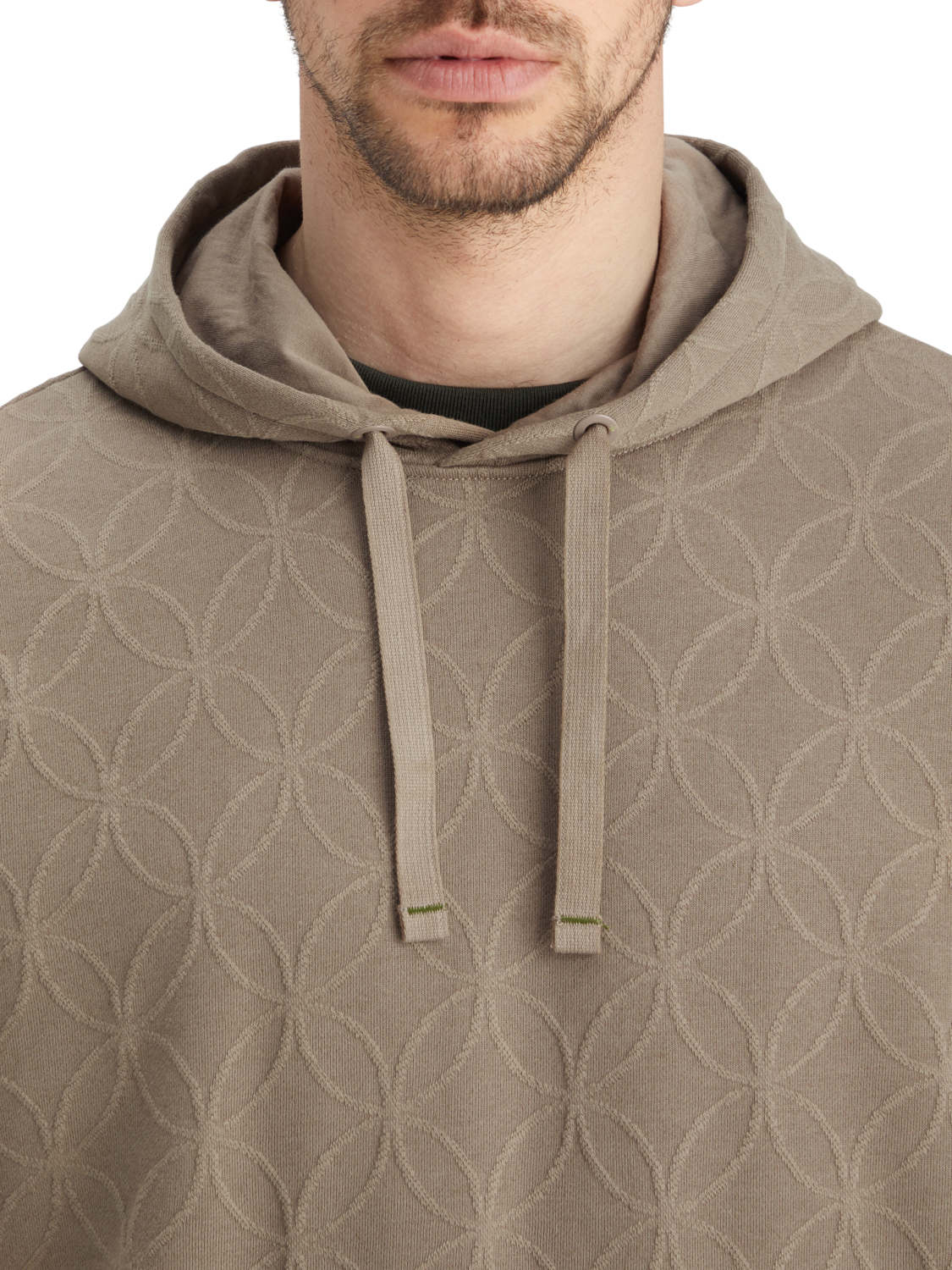 JACQUARD TERRY HOODIE