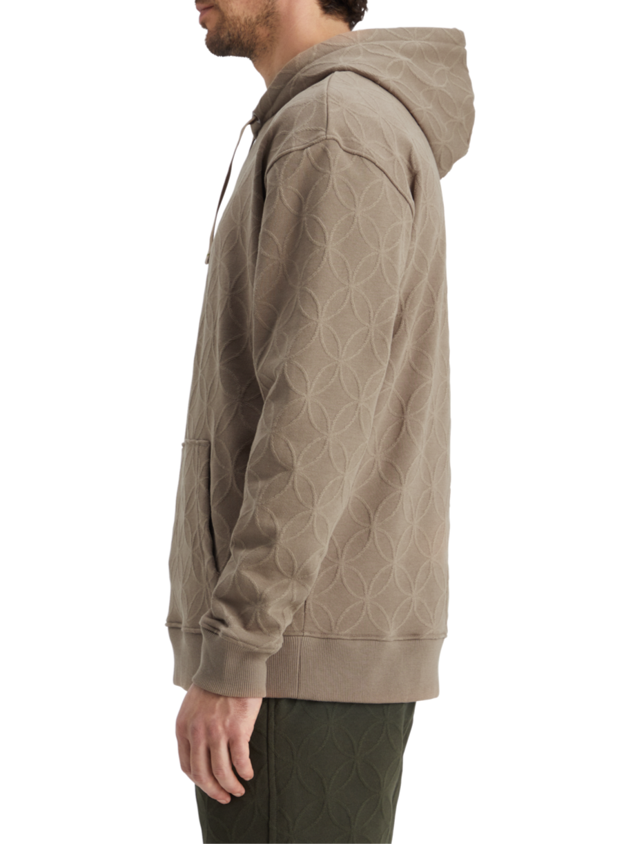JACQUARD TERRY HOODIE