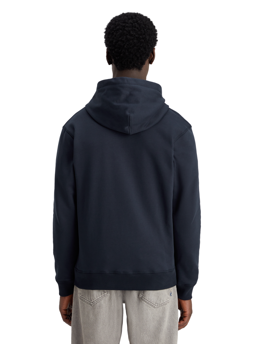 REVERSE TERRY ZIP THROUGH HOODIE