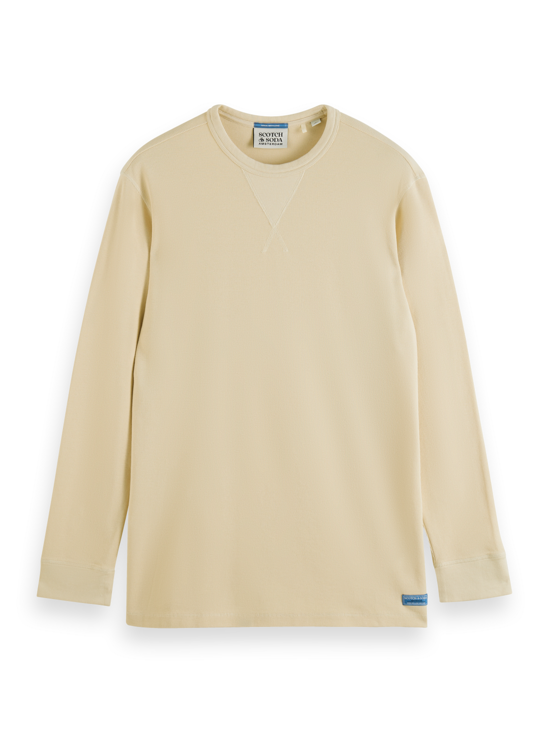REGULAR FIT WAFFLE T-SHIRT LS