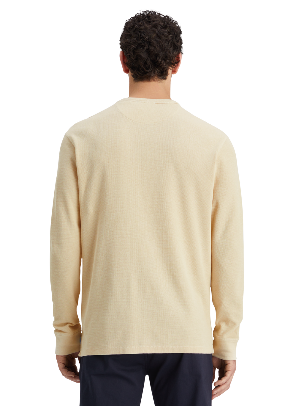 REGULAR FIT WAFFLE T-SHIRT LS