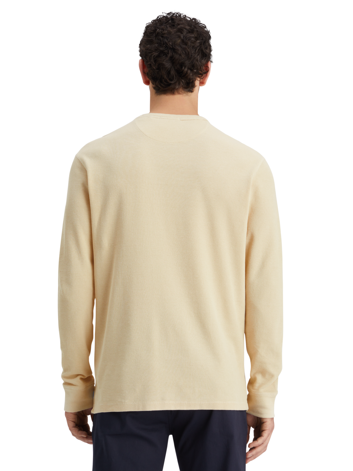 REGULAR FIT WAFFLE T-SHIRT LS