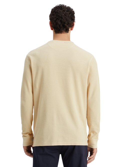 REGULAR FIT WAFFLE T-SHIRT LS