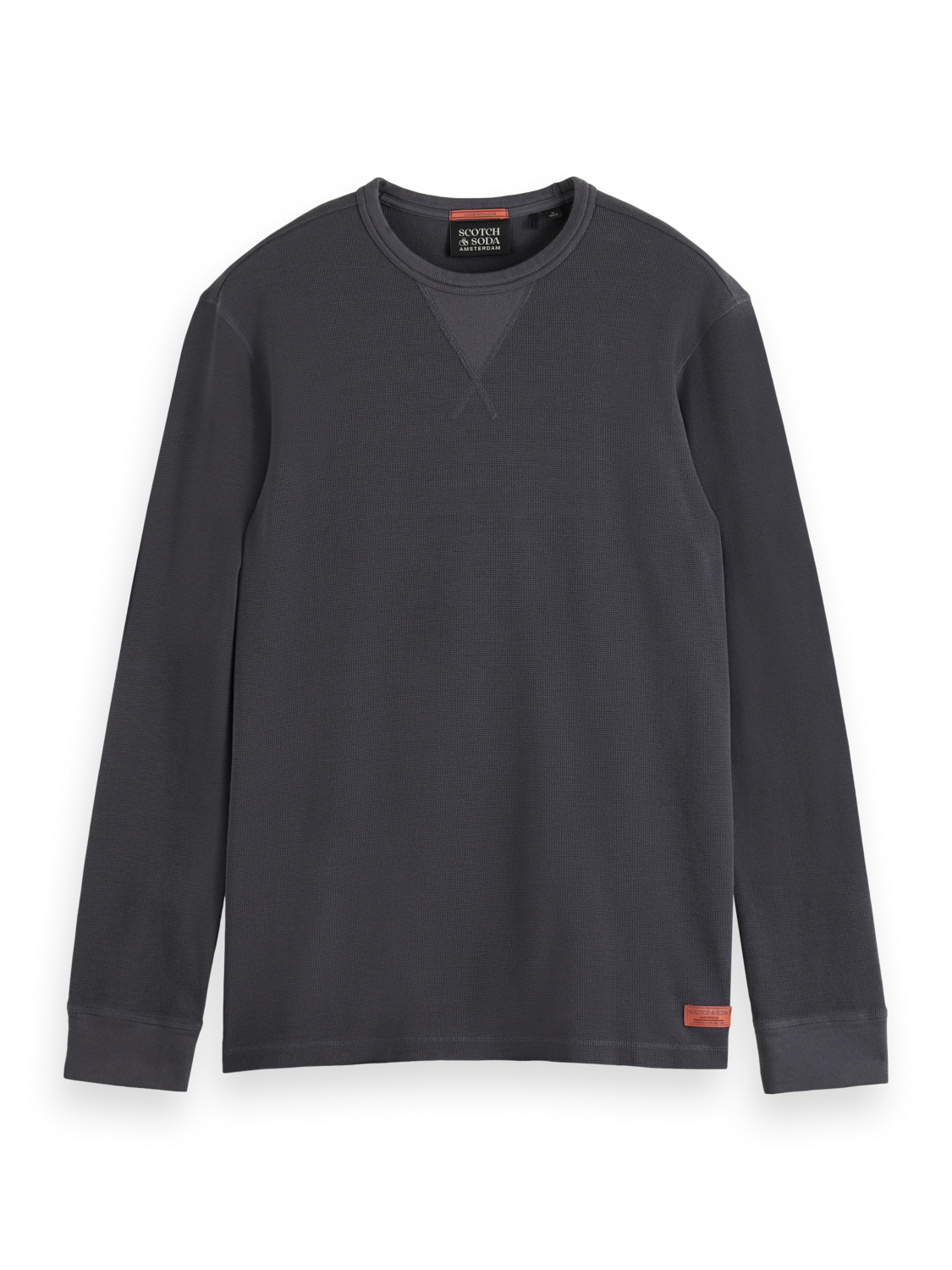 REGULAR FIT WAFFLE T-SHIRT LS