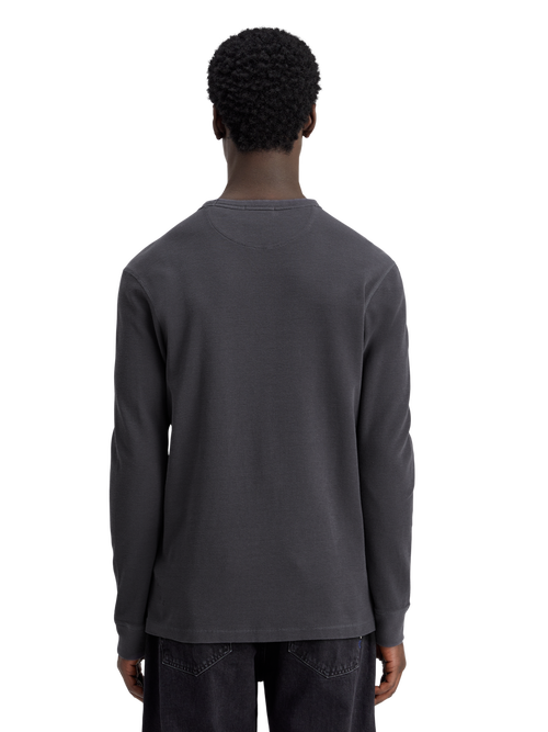 REGULAR FIT WAFFLE T-SHIRT LS