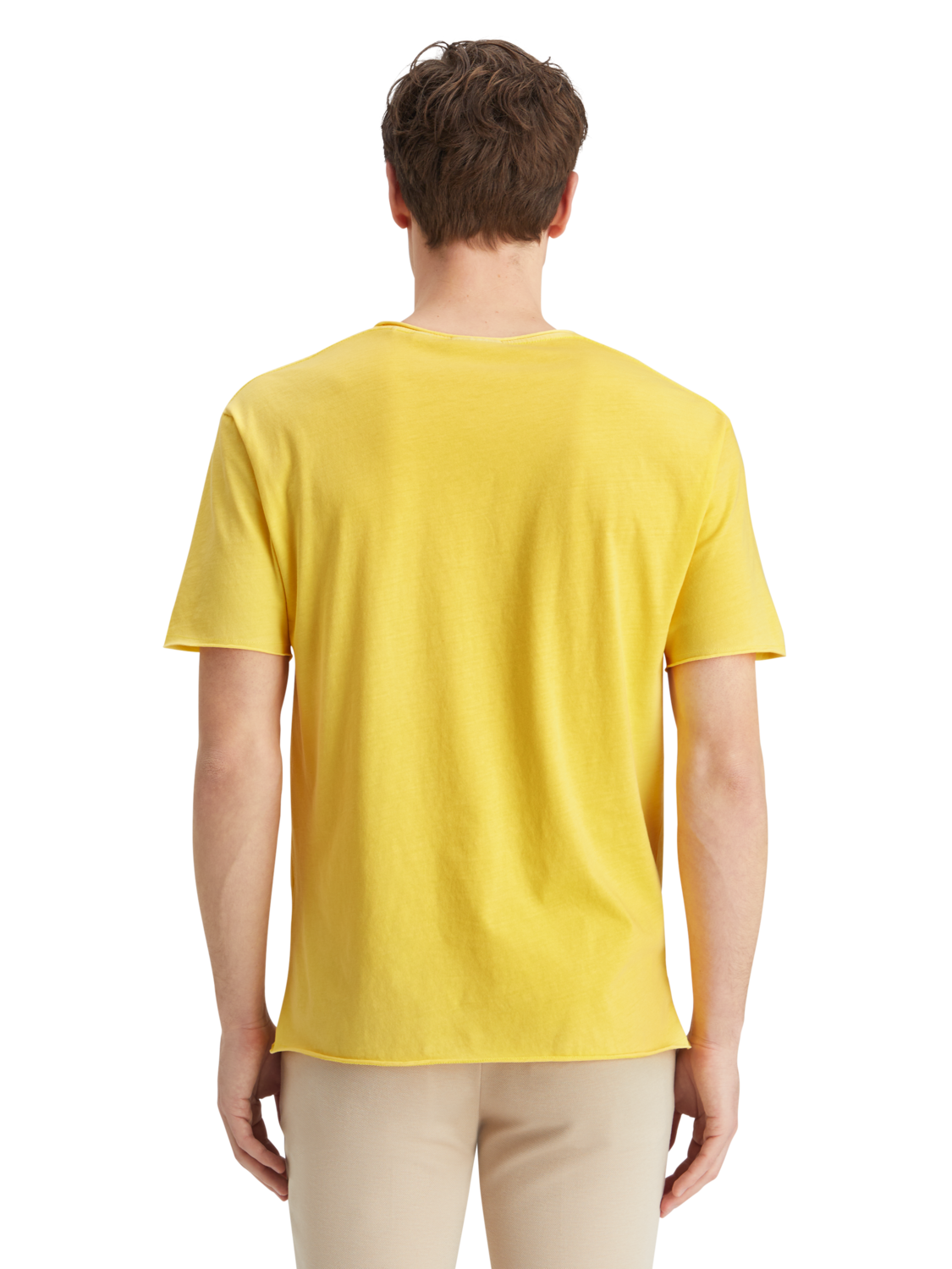 RELAXED FIT RAW EDGE T-SHIRT