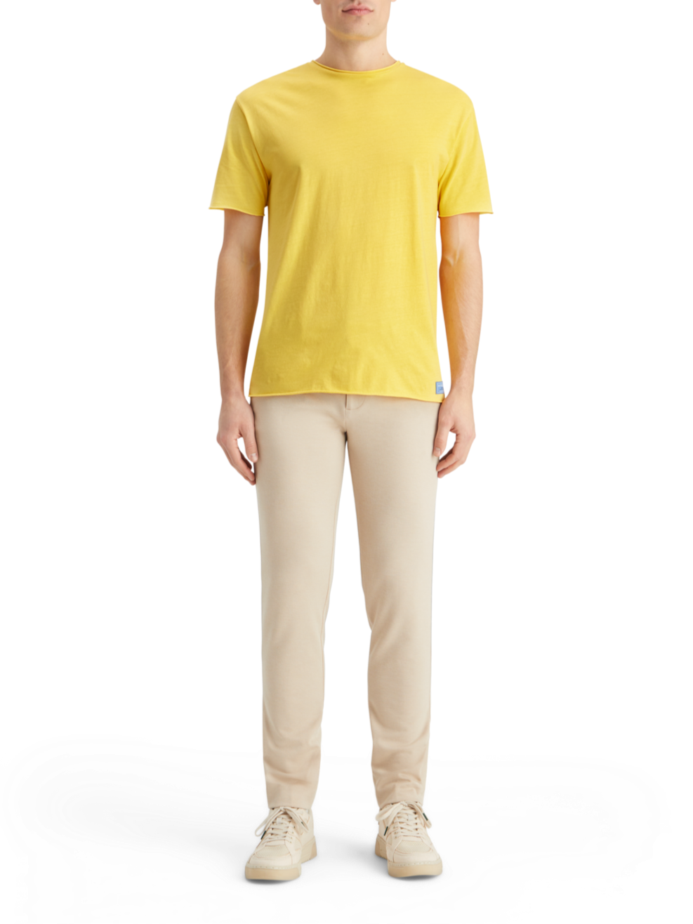 RELAXED FIT RAW EDGE T-SHIRT