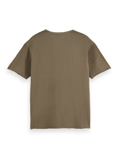 RELAXED FIT RAW EDGE T-SHIRT