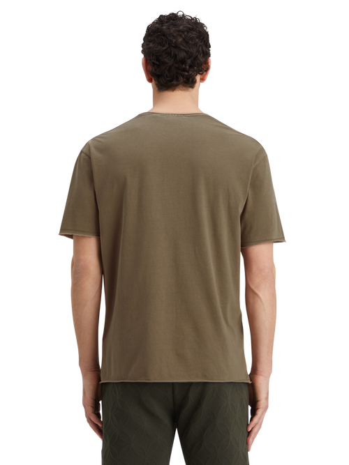 RELAXED FIT RAW EDGE T-SHIRT