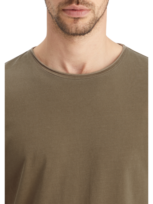 RELAXED FIT RAW EDGE T-SHIRT