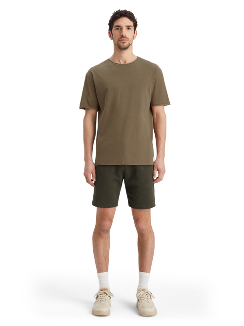 RELAXED FIT RAW EDGE T-SHIRT