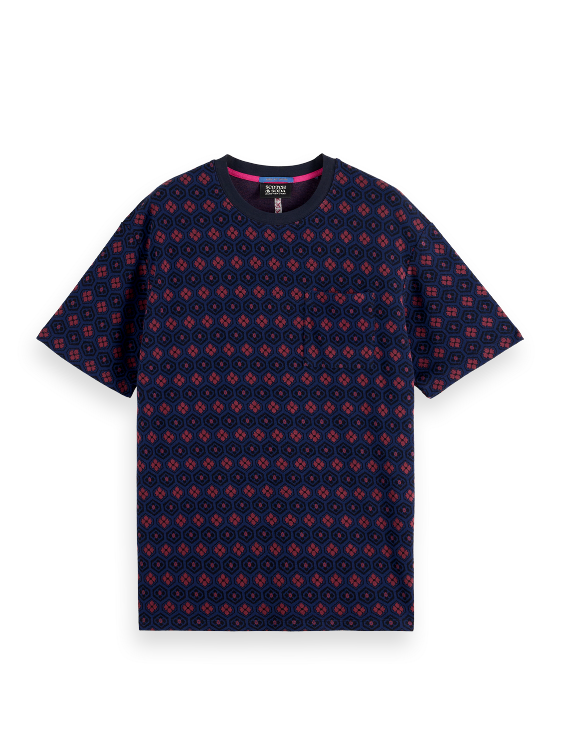 RELAXED FIT JACQUARD T-SHIRT