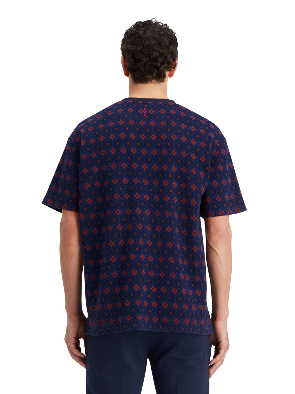 RELAXED FIT JACQUARD T-SHIRT